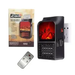 GENERICO - Mini Calefactor Chimenea 1000W Eléctrico Portátil
