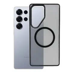 GENERICO - Funda Case Rígido Carga Inalámbrica Compatible Samsung S25 Ultra Negro