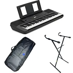 YAMAHA - Teclado Psr E283 + Adaptador + Base X + Estuche lona