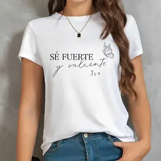 ISMI - Camiseta Cristiana Mujer Manga Corta Poli Algodón