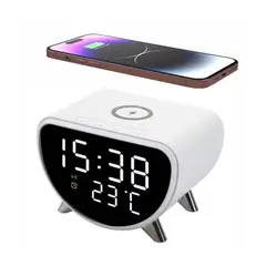 GENERICO - Reloj Despertador Con Pantalla Digital Carga Inalámbrica Y23