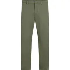 TOMMY HILFIGER - Pantalón verde chino Denton con pierna recta