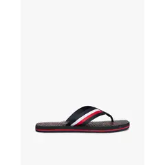 TOMMY HILFIGER - Sandalias azul con logo y plantilla de masaje