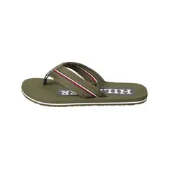TOMMY HILFIGER - Sandalias verde con cinta distintiva
