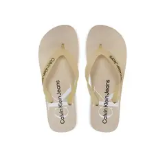 CALVIN KLEIN - Sandalias Blanco De Playa Con Monologo