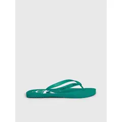 CALVIN KLEIN - Sandalias Verde De Playa Con Monologo