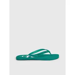 CALVIN KLEIN - Sandalias Verde De Playa Con Monologo