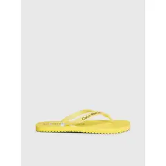 CALVIN KLEIN - Sandalias Amarillo De Playa Con Monologo
