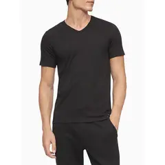 CALVIN KLEIN - Paquete Negro De 3 Camisetas Slim Con Cuello V