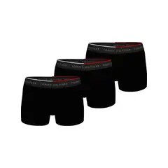 TOMMY HILFIGER - Pack negro de 3 boxer trunk