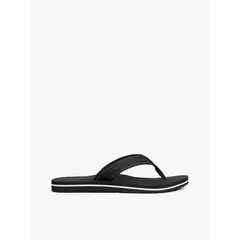 TOMMY HILFIGER - Sandalias negro con inscripción tonal en tiras
