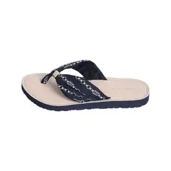 TOMMY HILFIGER - Sandalias azul elevadas con logo