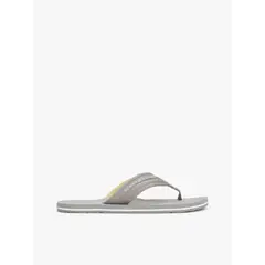 TOMMY HILFIGER - Sandalias gris de tela trenzada con logo