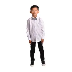 BIGBOYS - Camisa Manga Larga Blanca Niño