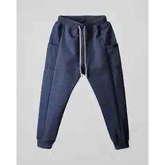 BIGBOYS - Pantalon Sudadera Cargo Azul Niño