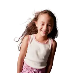 BIGBOYS - Crop Rib Combinado Marfil Niña