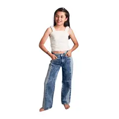 BIGBOYS - Blusa Crop Corset Marfil Niña