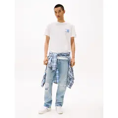 TOMMY HILFIGER - Camiseta blanca con logo en la parte trasera Tommy Jeans