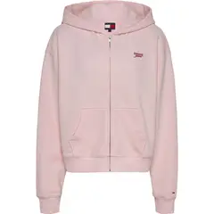 TOMMY HILFIGER - Buzo rosa BXY Script Logo para mujer Tommy Jeans