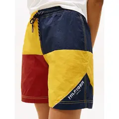 TOMMY HILFIGER - Pantalonetas blanco náuticas color block Hilfiger