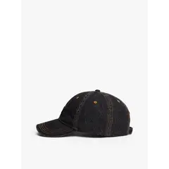 TOMMY HILFIGER - Gorra negra de béisbol denim Heritage