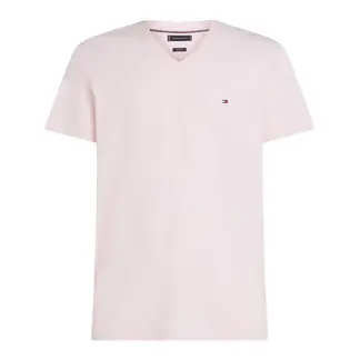 TOMMY HILFIGER - Camiseta rosa de Cuello en V
