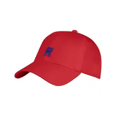 TOMMY HILFIGER - Gorra roja de béisbol con monograma TH a contraste