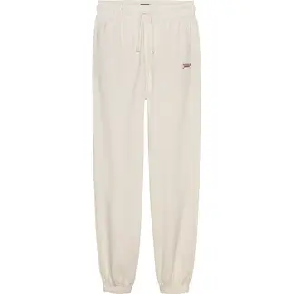 TOMMY HILFIGER - Joggers blanco Signature amplios con bajo elástico Tommy Jeans