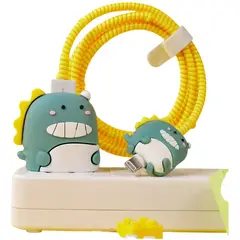 GENERICO - Forro Protector Para Cargadores Iphone Dinosaurio