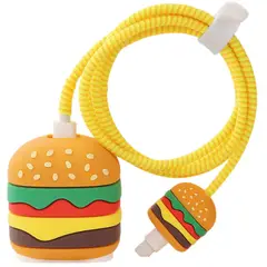 GENERICO - Forro Protector Para Cargadores Iphone Hamburguesa