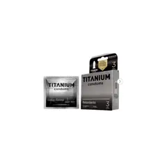 TITANIUM - Condones Lubricado x 3