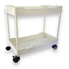 GENERICO - Carrito Organizador 2 Niveles Multiuso Auxiliar Con Ruedas