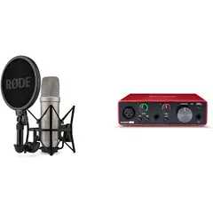 RODE - Micrófono NT1 5ta Gen + Interface Focusrite Scarlett Solo