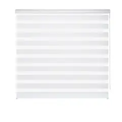 SUNFLEX - Cortina Roller Duo Ancho 140cm Alto 170cm Color Blanco