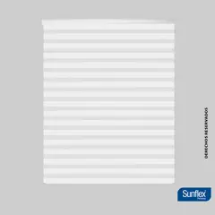 SUNFLEX - Cortina Rollerduo Color Blanco Style Ancho 100Cm Alto 170Cm