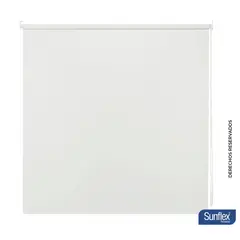 SUNFLEX - Cortina Enrollable Blackout 120X180 Blanco