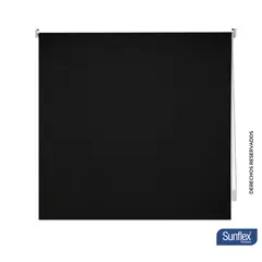 SUNFLEX - Cortina enrollable Blackout 100x180 Negro