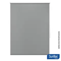 SUNFLEX - Cortina Enrollable Blackout Ancho 120Cm X Alto 230Cm Gris