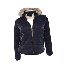 MODA EN CIRCUITO - Chaqueta Impermeable corta, Forrada en Ovejero para Mujer