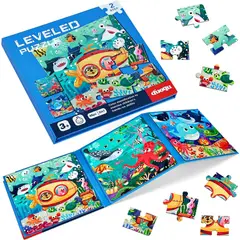 GENERICO - Libro Rompecabeza Magnético 3 En 1 Tema Aventura Submarina