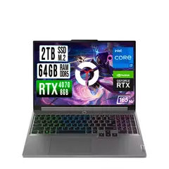 LENOVO - LEGION INTEL CORE I7-14700HX RTX 4070 8GB SSD 2TB RAM 64GB LED 16" FHD 165Hz