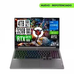 LENOVO - LEGION INTEL CORE I7-14700HX RTX 4070 8GB SSD 4TB RAM 32GB LED 16" FHD 165Hz