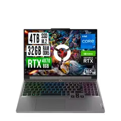 LENOVO - LEGION INTEL CORE I7-14700HX RTX 4070 8GB SSD 4TB RAM 32GB LED 16" FHD 165Hz