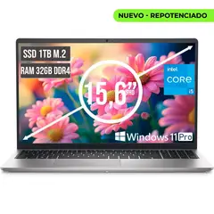 DELL - PORTATIL INSPIRON INTEL CORE I5 1334U SSD 1TB RAM 32GB LED 156 FHD LC W11 PRO