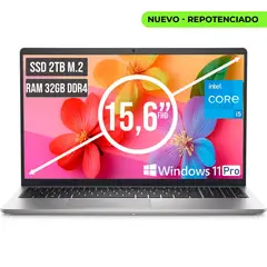 DELL - PORTATIL INSPIRON INTEL CORE I5 1334U SSD 2TB RAM 32GB LED 156 FHD LC W11 PRO