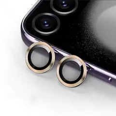 GENERICO - Protector Cámara Vidrio Aro Metálico Para Samsung Z Flip 5 Dorado