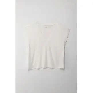 TENNIS - Camiseta manga sisa crudo para mujer