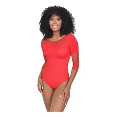 RITCHI - Body Faja Monroy Tipo Tanga Manga 34 Con Diseño