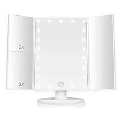 GENERICO - Espejo Maquillaje Con Luz Led Blanco A06B