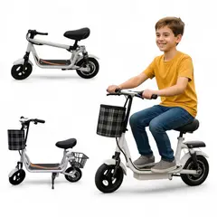 BRITOCHET - Mono Patín Scooter Eléctrico Patineta 300w REF PAT666 BLANCO